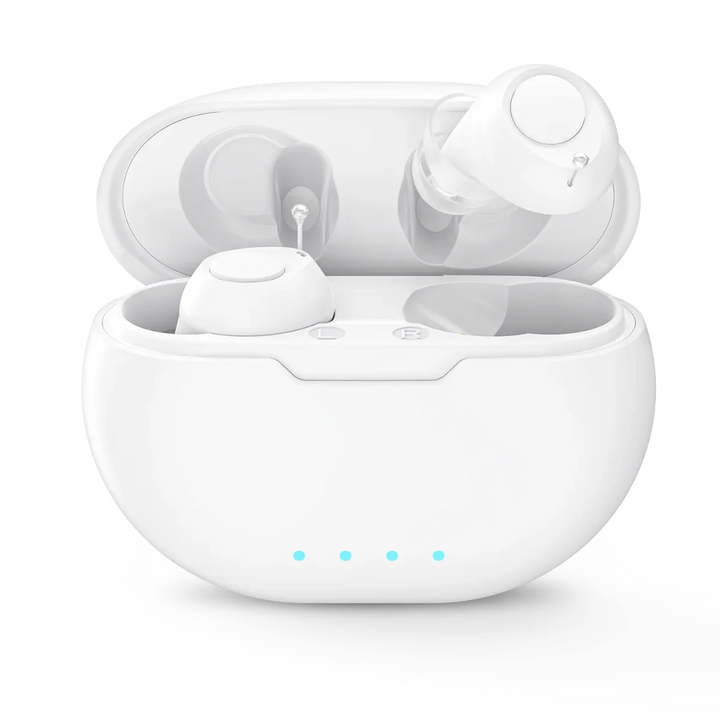Sirnaigs OTC Hearing Aids for Seniors Rechargeable - Portable Power for Days, Noise Reduction & Comfort Fit with Magnetic Case for Clear Conversations